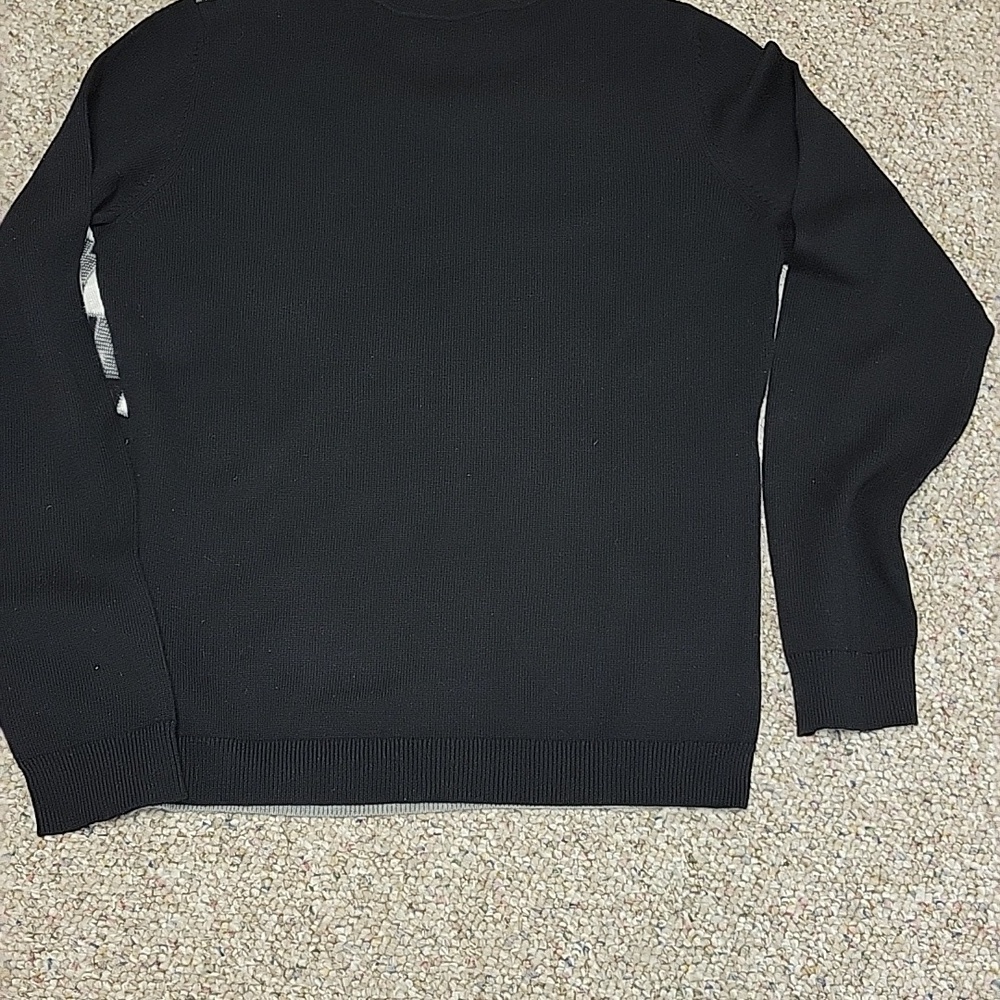 Preston & York Patterned Black & White Sweater small monochrome beaded office - Picture 4 of 5